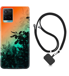 Vivo Y11S Y21S Y20 Y20S Y70 Kılıf Boyun Askılı Silikon Güzel Çiçekler 1712