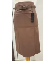 SORALLİNE 762 VİZON BAYAN KALEM ETEK 75 CM BOYUNDA ASTARLI MEVSİMLİK ÜRÜN (Açık Vizon)