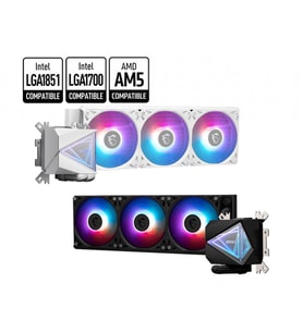 MSI MAG CORELIQUID I360 WHITE 360MM ARGB CPU SIVI SOĞUTUCU(LGA1150/1151/1155/1156/1200/1700/1851/AM4/AM5 UYUMLU)