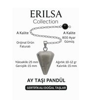 Sertifikalı Ay Taşı Pandül ve Kolye – Duygusal Denge, Sezgi ve Dişil Enerji Taşı (Çok Renkli)