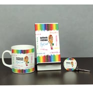 Matematik Öğretmeni Üçlü Set (Kupa + Telefon Standı + Anahtarlık) 002
