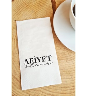 Afiyet Olsun Beyaz Lux Peçete Sunum Peçetesi 018 20 Adet