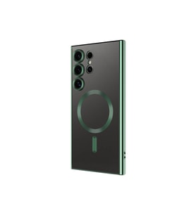 Xiaomi Poco F5 PRO 5G Kılıf Kamera Lens Korumalı Renkli Magsafe Şeffaf Silikon Yeşil (Yeşil)
