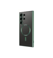 Xiaomi Poco F5 PRO 5G Kılıf Kamera Lens Korumalı Renkli Magsafe Şeffaf Silikon Yeşil (Yeşil)