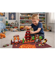 122 Parça Lav Temalı Manyetik Bloklar 122 Parça Magıc Magnetic Dıy Blocks Set