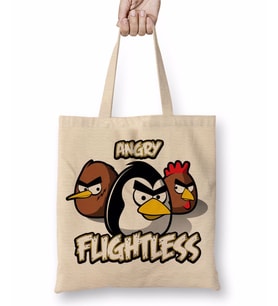 Angry Flightless Bez Çanta Uzun Saplı