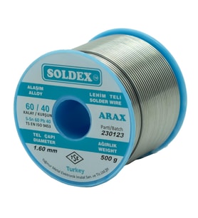 Soldex 1.60mm 500gr Sn60 Pb40 Arax Lehim Teli