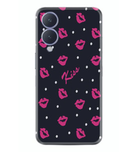 Vivo Y17s Kılıf Resimli Desenli Baskılı Silikon Kiss 1392