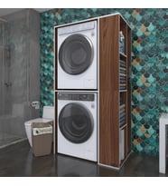 Kenzlife çamaşır-kurutma makinesi dolabı demyan cvz 180*090*60 banyo kapaksız arkalıksız (Karışık)