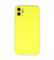 Iphone 11 Kılıf Nano Içi Kadife Silikon - Sarı