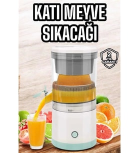 Taşınabilir Kablosuz Taşınabilir Şarjlı Narenciye Sıkacağı Portakal Meyve Sıkacağı Çift Bıçaklı