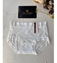 Lily Baby Puantiyeli Pamuk Ağlı Transparan Esnek Normal Bel İthal Şık Bato/Slip-2827 (Ekru)
