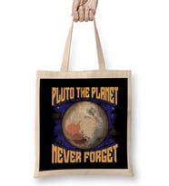Pluto the Planet Never Forget Planetary Science Bez Çanta Uzun Saplı