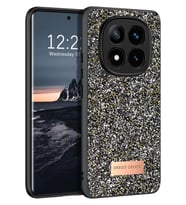 Onegif Xiaomi Redmi Note 14 Pro 4G Bright Simli Kapak - Gümüş