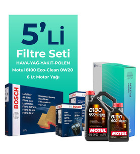 BOSCH Ford Focus 1.5 Dizel Otomatik Filtre Bakım Seti Motul Motor Yağlı (2018-2024) 5 Li