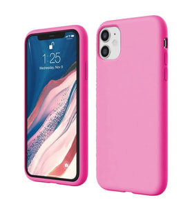 Apple iPhone 11 İnce Mat Silikon Kılıf Pembe