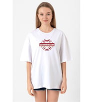 John Wick Continental Excommunicado Beyaz Kadın Oversize Tshirt