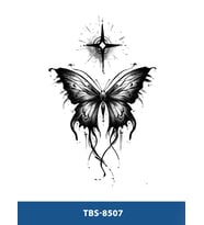 TBS-8507 ORTA BOY KELEBEK DESEN GEÇİCİ DÖVME-TATTO