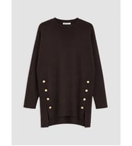 LCW EVERYDAY Kahverengi Oversize Kadın Triko Kazak
