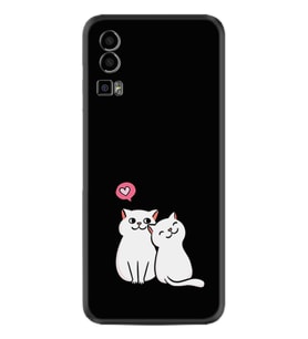 General Mobile Gm 23 Kılıf Silikon Desen Özel Seri Love Cats 1690