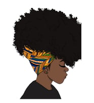 Büyük Afro Tablo Ahşap Poster Dekoratif