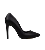 Trend Adımlar Siyah Kadın İnce Topuklu Sivri Burun Stiletto