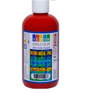 SÜDOR KIRMIZI RENK AKRİLİK BOYA 250 ML