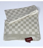 Kroren Krep Jakarlı Dama Desen Şal - 70 x 190 - 7379