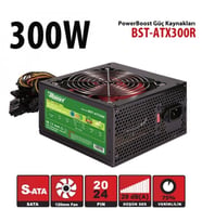 POWER BOOST BST-ATX300R 300W 12cm FANLI POWER SUPPLY KUTULU