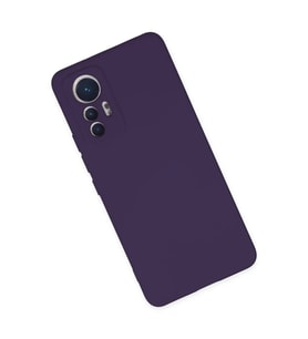 Newface Xiaomi Mi 12 Lite Kılıf Nano içi Kadife Silikon - Mor