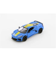 Kinsmart 2021 Chevrolet Corvette Stingray C8 Livery Edition Diecast Car Set