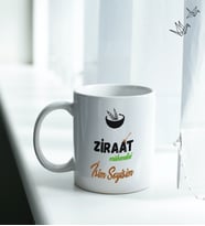 Ziraat Mühendisi Temalı Kişiye Özel İsim ve Fotoğraf Baskılı Kupa Bardak No:001