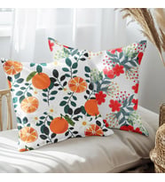 eJOYA Portakal Tasarımlı 2'li Yastık İçi Ve Kırlent Kılıfı 45cm 113578