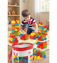 100 Parça Eğitici Bloklar Bebek Zeka ve Motor Beceri Geliştirici Set (PVC İçermez)