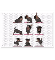 Rottweiler Yoga Rotfaydır Pug Köpek Yoga Puzzle