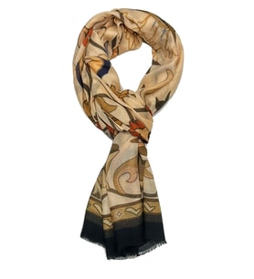 Mosco Style Krem - Bej İtalyan Modal Kaşkol MDL28