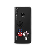 Huawei P30 Lite Uyumlu Baskılı Yumuşak Silikon Şeffaf Telefon Kılıfı