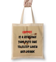 CAT Funny Coffee Drinks Art lover Gift Quote - Vintage Retro Rainbow Style Bez Çanta Uzun Saplı