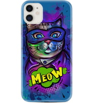Apple iPhone 11 12 13 Mini Kılıf Desemli Silikon Super Meow 1715