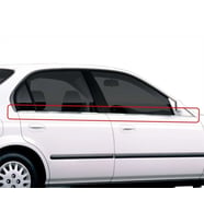 Honda Civic Uyumlu 6 Cam Çıtası 4 Parça Krom 1998-2002