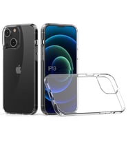 Apple iPhone 13 Mini Kılıf Zore Coss Şeffaf Sert Silikon Kılıf (Renksiz)