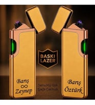 Kişiye Özel Çift Yön Baskı Seçeneğiyle Usb Şarjlı Çakmak - Hemen Kargo - Lüks ve Koleksiyon Tutkunlarına