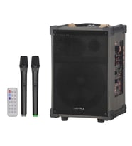Hepu HP-977 Kablosuz Çift El Mikrofonlu Sarjlı Bluetooth 12” 50W Hoparlör
