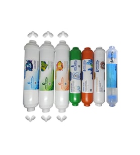 Kapalı Kasa Su Arıtma Cihazlarına Uygun Mebransız 7li Alkali+mineral+detox Filtre Seti