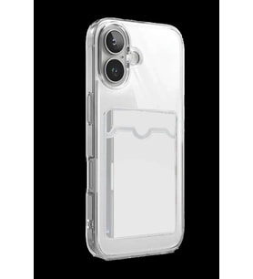 iPhone 17 Kart Şeffaf Silikon - Şeffaf
