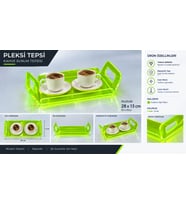 Pleksi Fosforlu Nişan Tepsisi