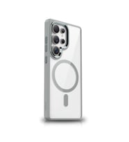 Galaxy S25 Ultra Kılıf Magsafe Kamera Çevresi Metal Kirlenmenmeye Dayanıklı Premium Kapak (Gri)