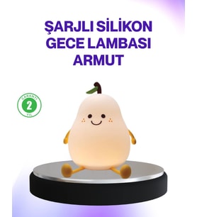 Şarjlı Armut Masa Lambası Renk Değiştiren Led Gece Işığı