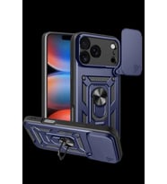 iPhone 17 Pro Pars Lens Yüzüklü Silikon - Lacivert