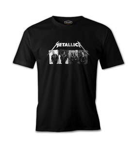 Metallica - Grup Elemanları Wall Siyah Erkek Tshirt